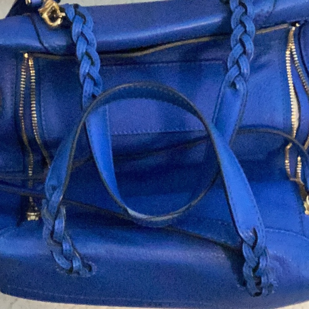 Tory Burch Half Moon Leather Satchel 💙 - Picture 8 of 17